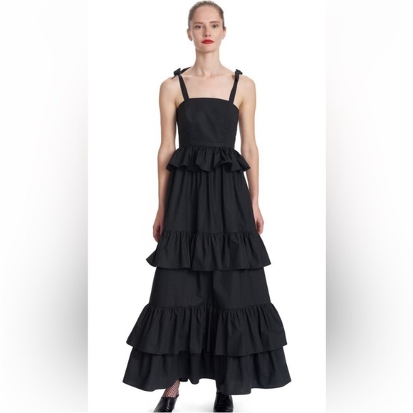 NWT Corey Lynn Calter - Ruffle Tiered Maxi Dress - Picture 1 of 3
